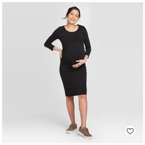 3/4 Sleeve T shirt Maternity Dress